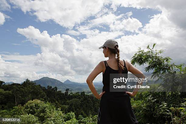 overlooking lao mountains - cyril eberle stockfoto's en -beelden