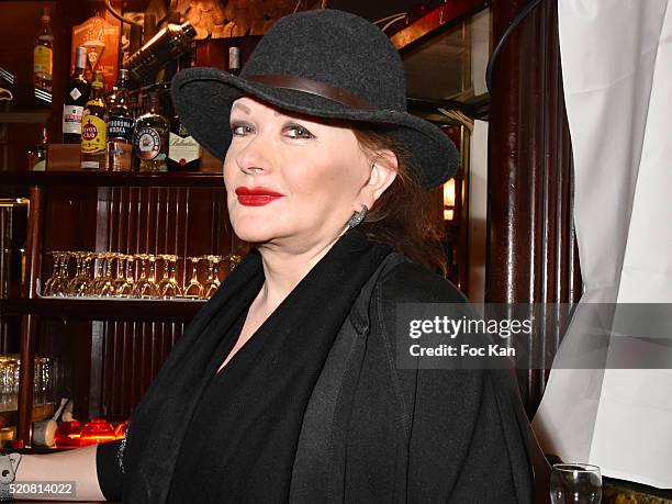 Actress Catherine Jacob attends "La Closerie Des Lilas" Literary Awards 2016 at La Closerie des Lilas on April 12, 2015 in Paris; France.