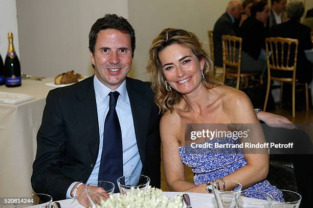 Ian Gallienne and Miss Nicolas Bazire attend the Societe des Amis du Musee d'Art Moderne du Centre Pompidou : Dinner Party. Held at Centre Pompidou...