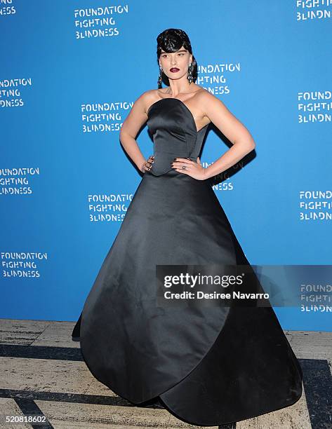 Model Crystal Renn attends the 2016 Foundation Fighting Blindness World Gala at Cipriani Downtown on April 12, 2016 in New York City.