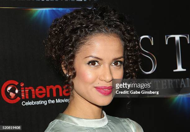 Actress Gugu Mbatha-Raw attends STX Entertainment's The State of the Industry: Past, Present and Future at The Colosseum at Caesars Palace during...