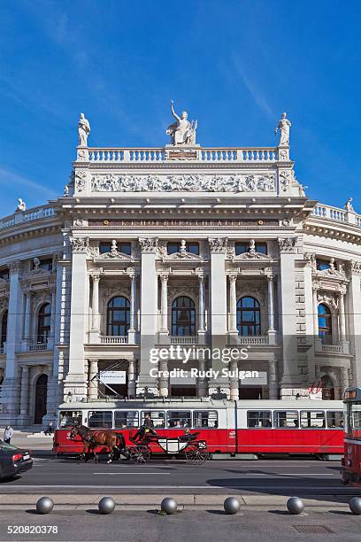 burgtheater in vienna - burgtheater wien stock pictures, royalty-free photos & images