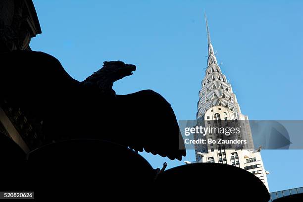 the chrysler building - the chrysler building and grand central station stock pictures, royalty-free photos & images