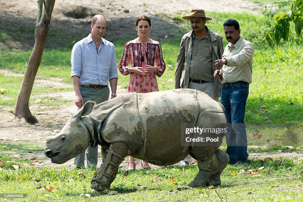 The Duke & Duchess Of Cambridge Visit India & Bhutan - Day 4