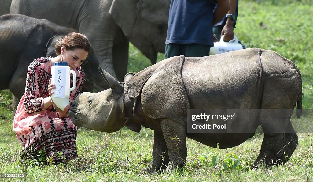 The Duke and Duchess Of Cambridge Visit India and Bhutan - Day 4