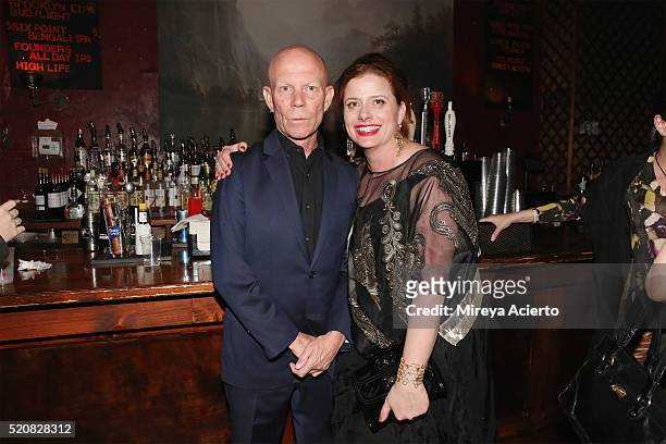 Musician Vince Clarke and co-founder of the Morbid Anatomy Museum, Tracy Hurley Martin attend 2016 Morbid Anatomy Museum Gala after party at The Bell...