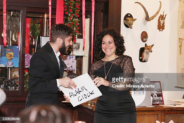 Mentalist Vinny dePonto and Jenny Gootman attend the 2016 Morbid Anatomy Museum Gala at Morbid Anatomy Museum on April 12, 2016 in the Brooklyn...