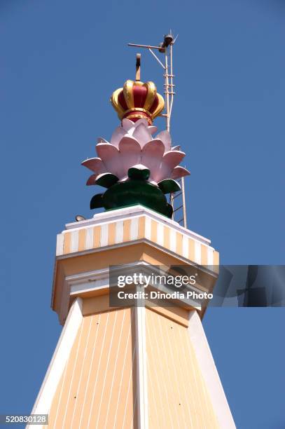 top of our lady of velankanni at quilon, kollam, kerala, india - velankanni stock pictures, royalty-free photos & images