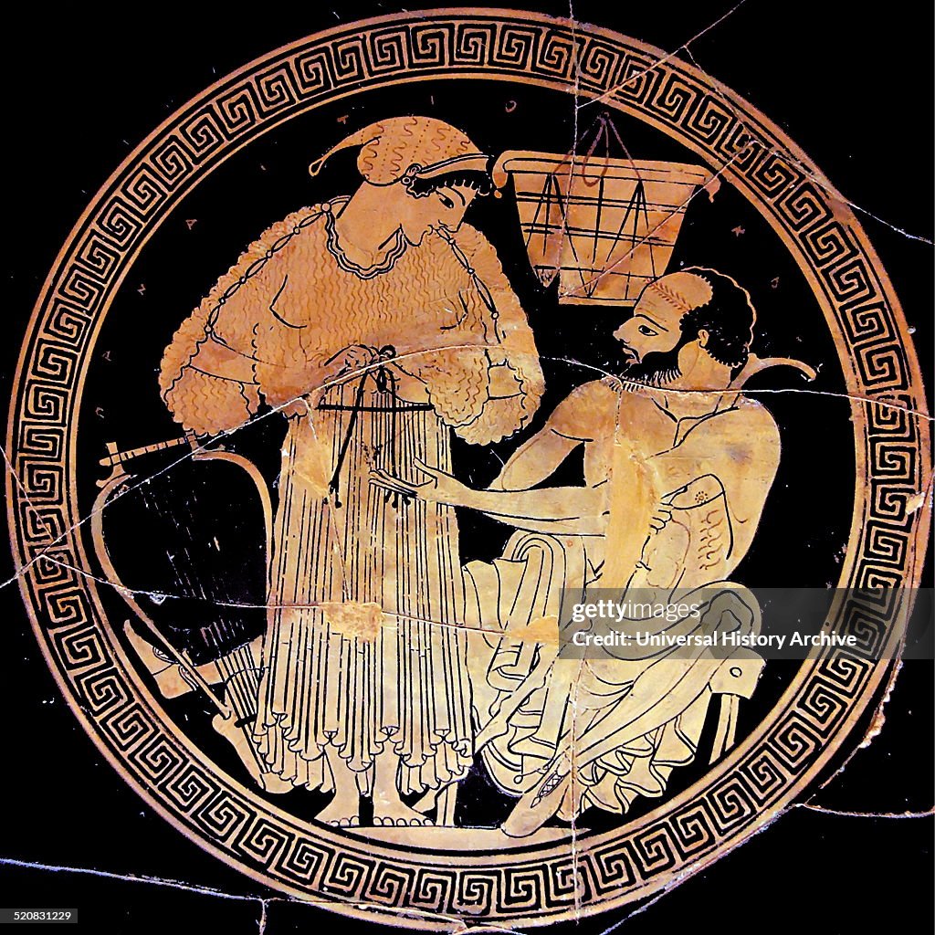 Attic Red-Figured Kylix.