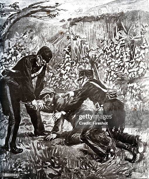 Banditry and brigandage-October 9, 1901 the capture of the robber Giuseppe Musolino Acqualagna, Marche, Italy.