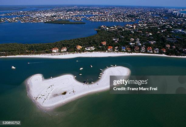 aerial view of marco island - gulf of mexico aerial stock pictures, royalty-free photos & images