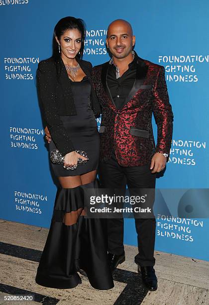 Romina and Danny Yousof attend the 2016 Foundation Fighting Blindness World Gala at Cipriani Downtown on April 12, 2016 in New York City.