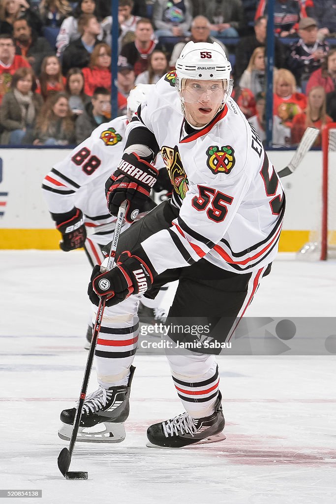 Chicago Blackhawks v Columbus Blue Jackets