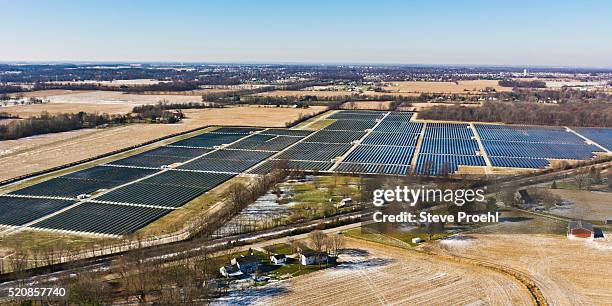 utility solar - indianapolis aerial stock pictures, royalty-free photos & images