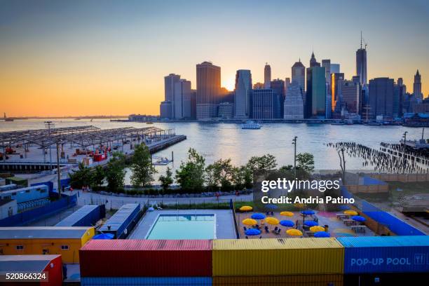 Lower Manhattan Skyline and Brooklyn Bridge Park