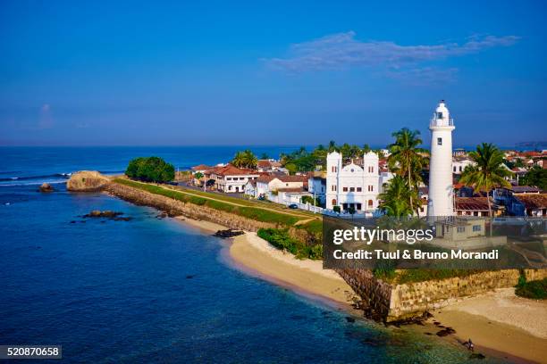 sri lanka, galle, dutch fort, lighthouse - sri lanka stock pictures, royalty-free photos & images