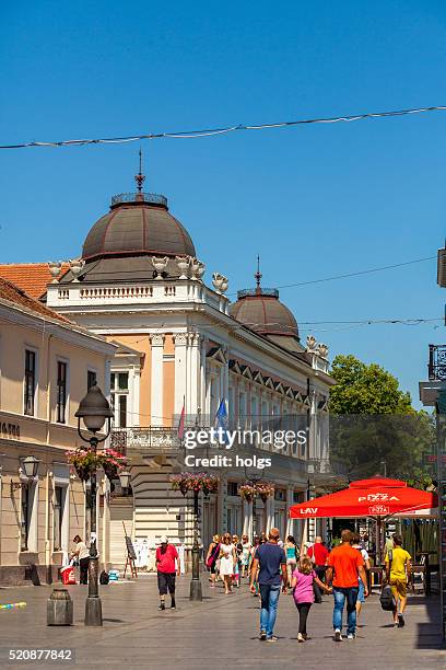 knez mihailova street in belgrade, serbia - knez mihailova street stock pictures, royalty-free photos & images