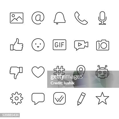 Chat and Message vector icons Chat and Message vector icons