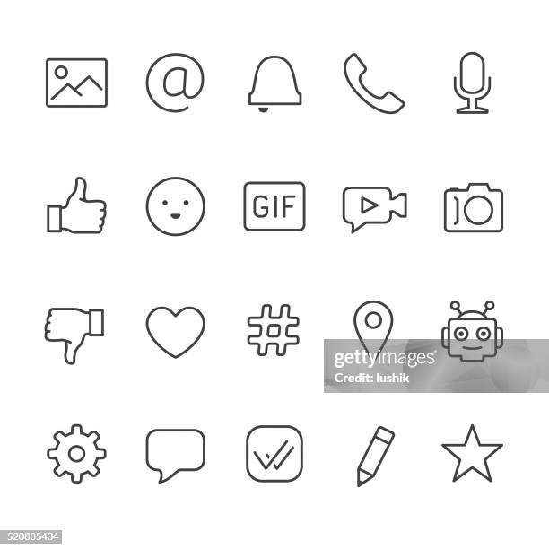 chat and message vector icons - telephone receiver 幅插畫檔、美工圖案、卡通及圖標