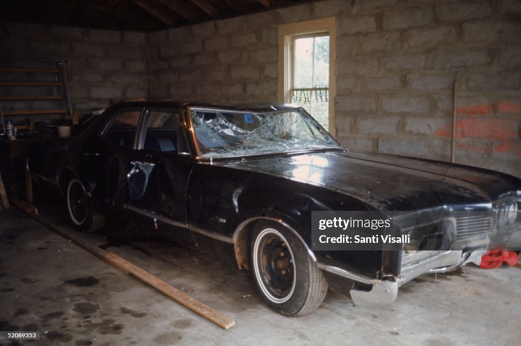 Kennedy's Car After Chappaquiddick Accident
