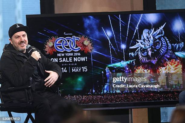 Founder and CEO of Insomniac, Pasquale Rotella attends AOL Build Series to discuss "EDC NYC" at AOL Studios In New York on April 13, 2016 in New York...