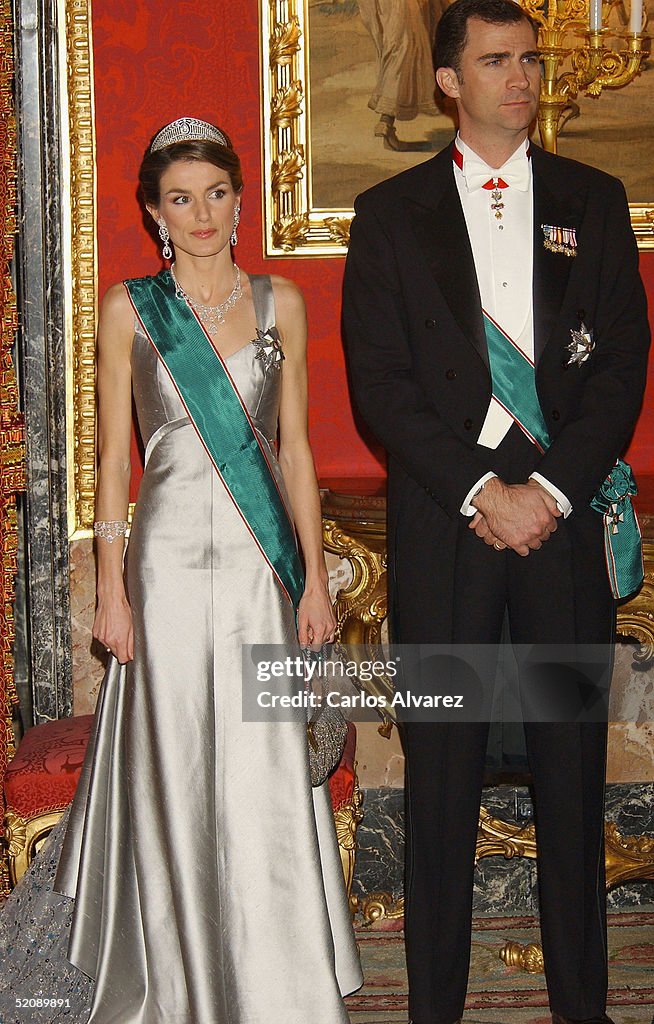 Spanish Royals Receive Hungarian President