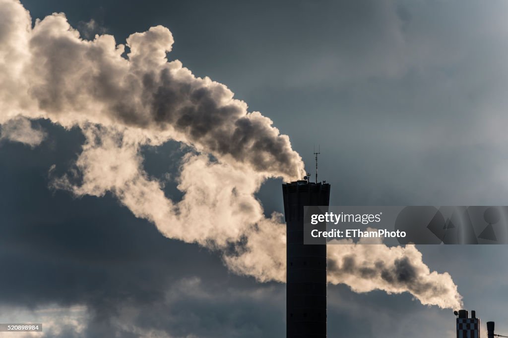 Industrial smoke stack