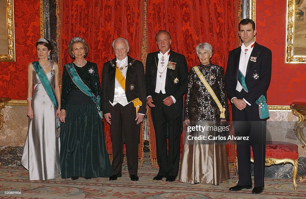 Spanish Royals Receive Hungarian President