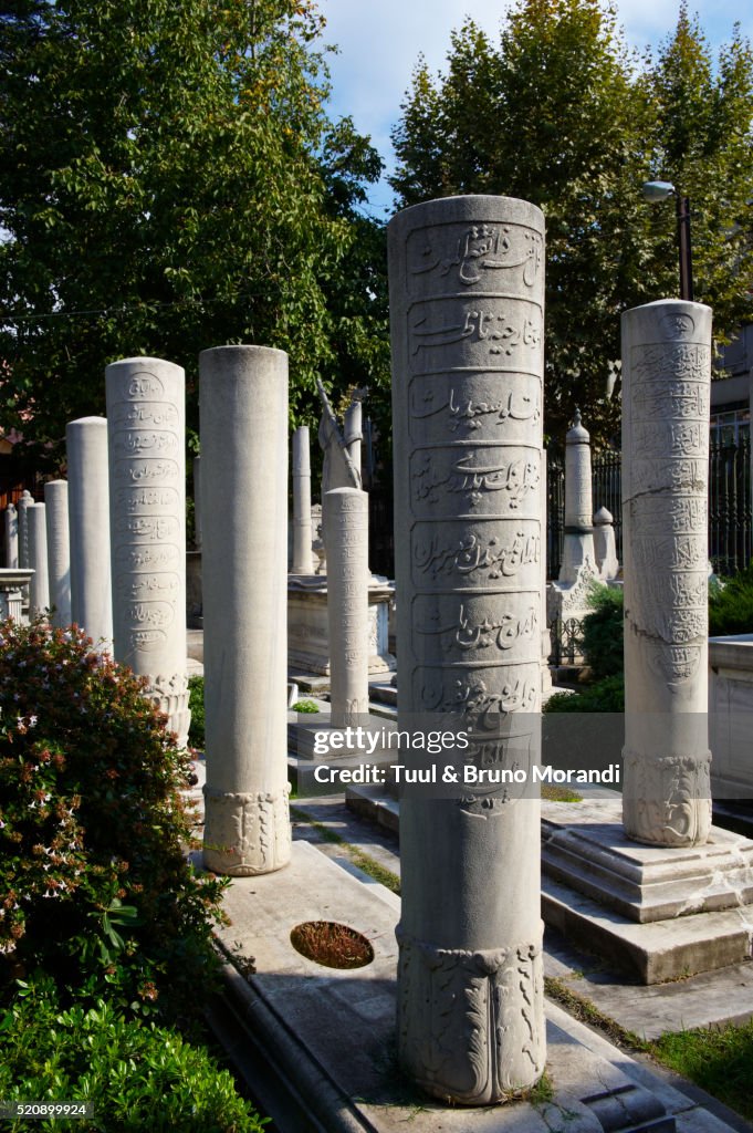 Istanbul, cemetery in Cagaloglu neighborhood
