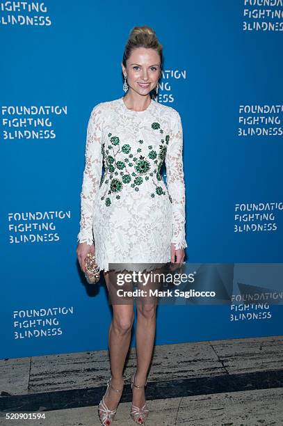 Inga Kozel attends the 2016 Foundation Fighting Blindness World Gala at Cipriani Downtown on April 12, 2016 in New York City.