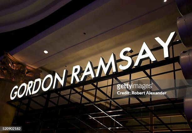 Guests at Caesars Palace Las Vegas Hotel and Casino, on the Las Vegas Strip in Las Vegas, Nevada, is home of the Gordon Ramsay Steak restaurant. The...