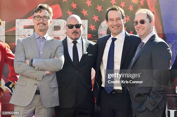 Actor Ian Kahn, executive producers Barry Josephine and Craig Silverstein pose for a photo with Joel Stillerman, AMCÕs president of original...