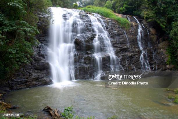 abbey falls at khushal nagar, district coorg, karnataka, india - coorg india stock pictures, royalty-free photos & images