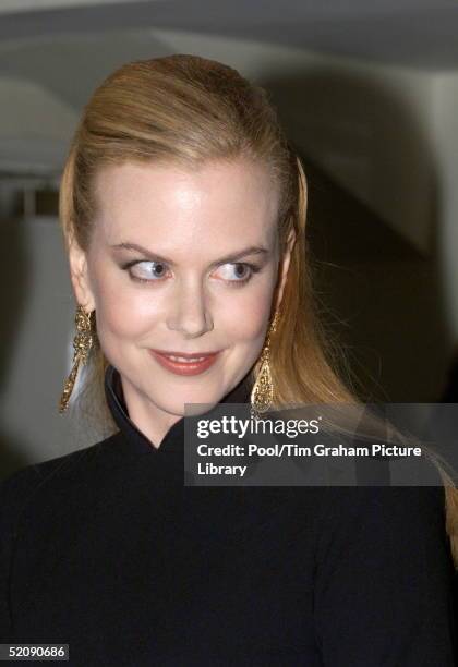 Nicole Kidman Attending The Royal Charity Premiere Of ' Moulin Rouge ' At The Odeon, Leicester Square, London In Aid Of The Prince's Trust