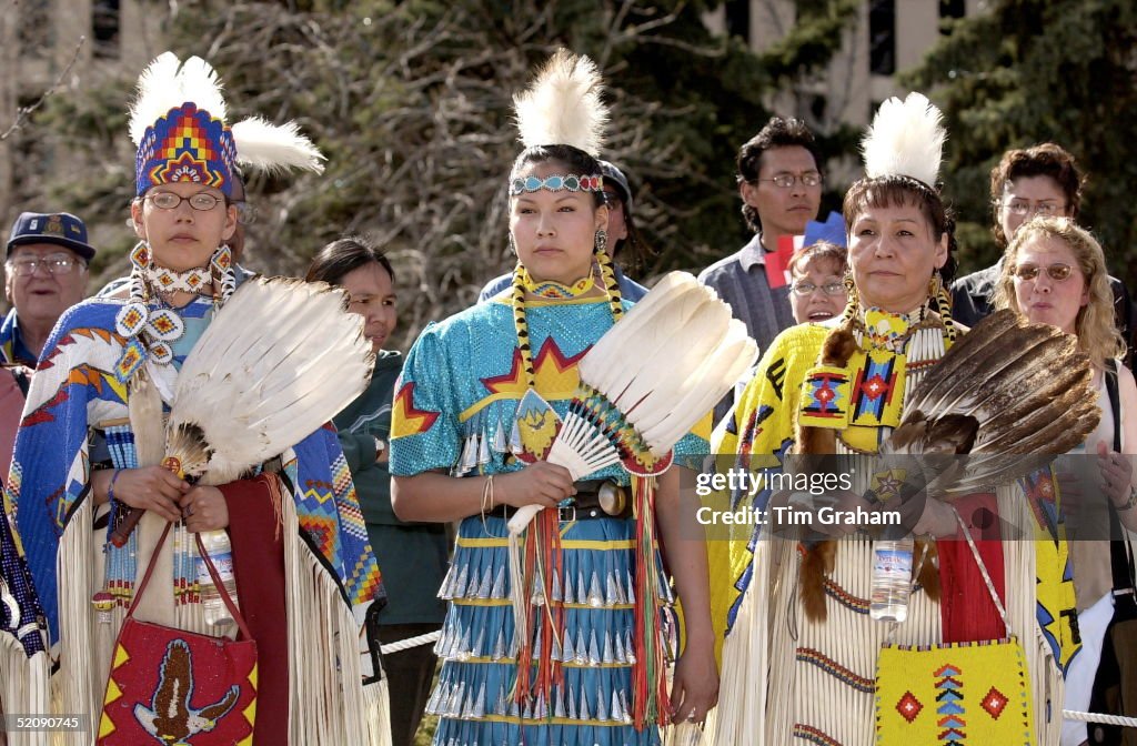 Cree Indian Women Await Charles