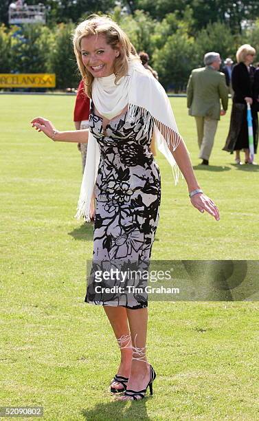Actress Tracey Shaw From The Tv Series 'coronation Street' At A Celebrity Polo Match - The Porcelanosa Challenge Cup At Ashe Park To Raise Funds For...