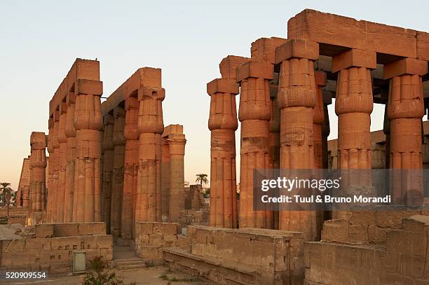 egypt, nile valley, luxor, the temple of luxor, unesco world heritage - temple of luxor stock pictures, royalty-free photos & images