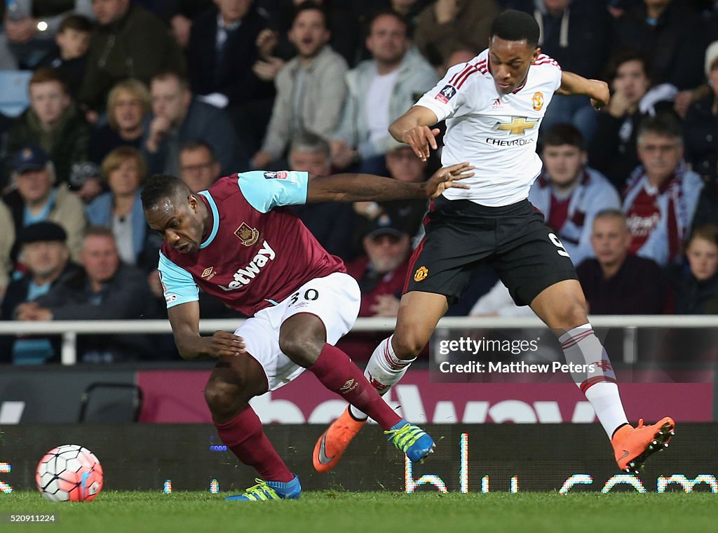 West Ham United v Manchester United - The Emirates FA Cup Sixth Round Replay