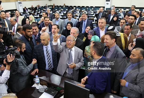 Some of the Iraqi MP's stage a protest demanding the foundation of the technocrat government and they also demand the resignation of the President,...