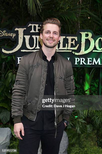 Marcus Butler arrives for the European premiere of "The Jungle Book" at BFI IMAX on April 13, 2016 in London, England.