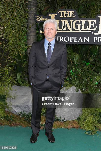 Producer Brigham Taylor arrives for the European premiere of "The Jungle Book" at BFI IMAX on April 13, 2016 in London, England.