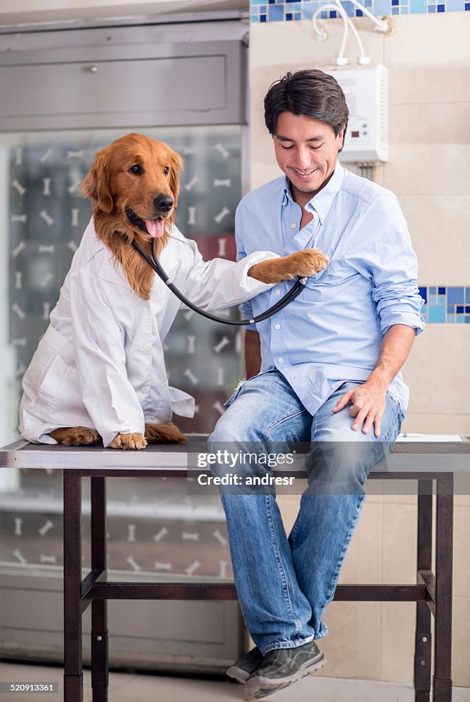 Patient at the vet
