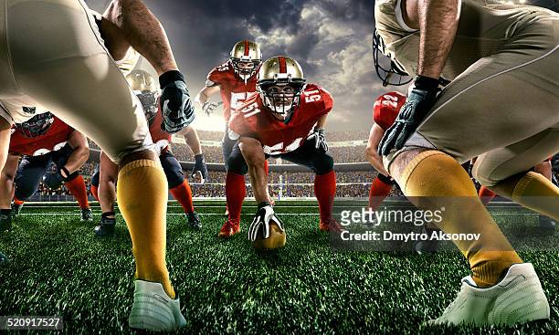 american football - quarterback stock-fotos und bilder