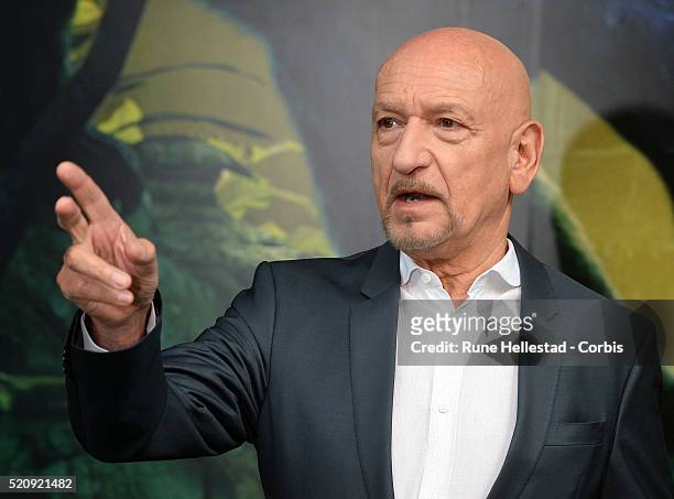 Ben Kingsley attends the premiere of The Jungle Book at BFI IMAX on April 13, 2016 in London, England.