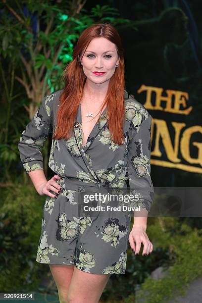 Arielle Free attends the UK Premiere of "The Jungle Book"at BFI IMAX on April 13, 2016 in London, England.