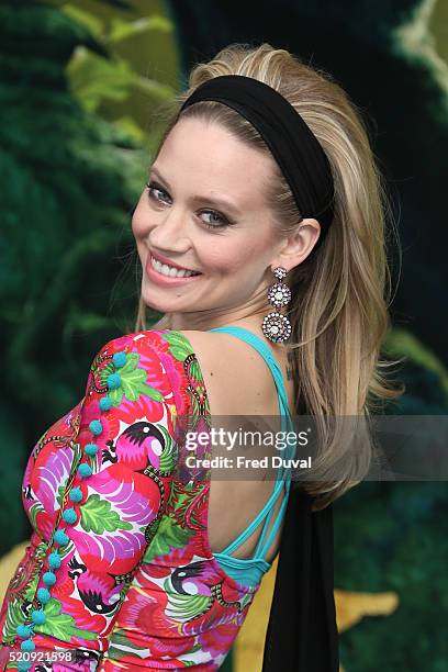 Kimberley Wyatt attends the UK Premiere of "The Jungle Book"at BFI IMAX on April 13, 2016 in London, England.