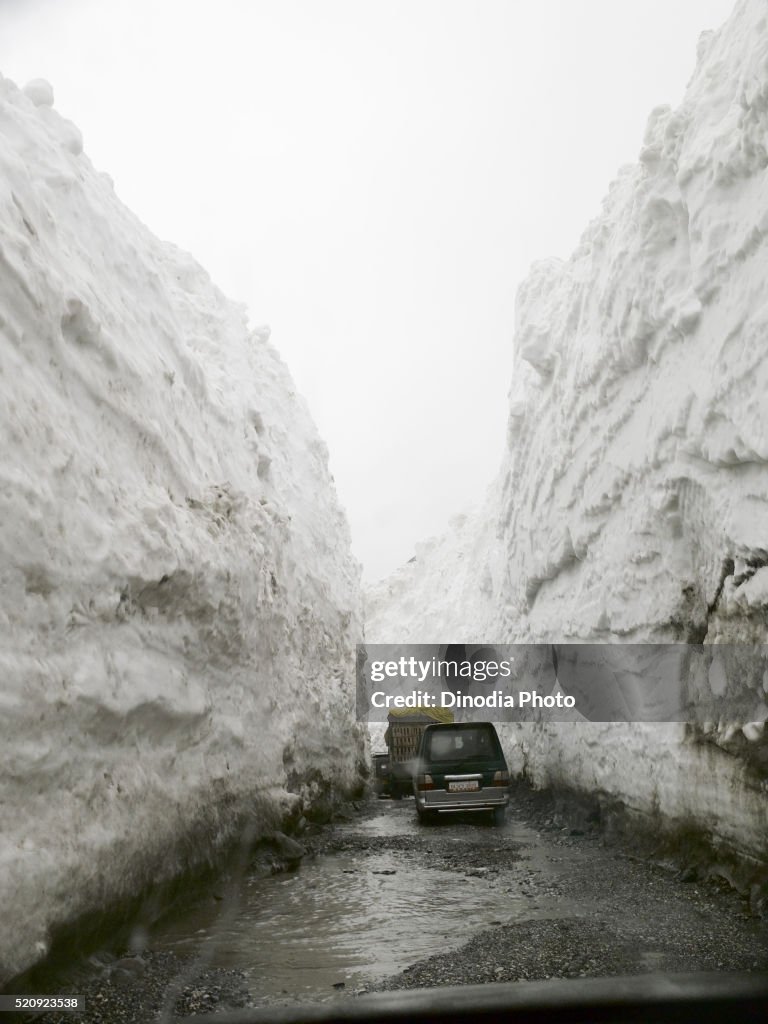 Glacier Road, Jojhila Pass, Srinagar, Leh Highway, Ladakh, Kashmir, India, Asia