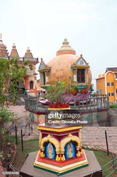 tulsi mandir at tapobhoomi mutt, goa, india - tulsi stock pictures, royalty-free photos & images