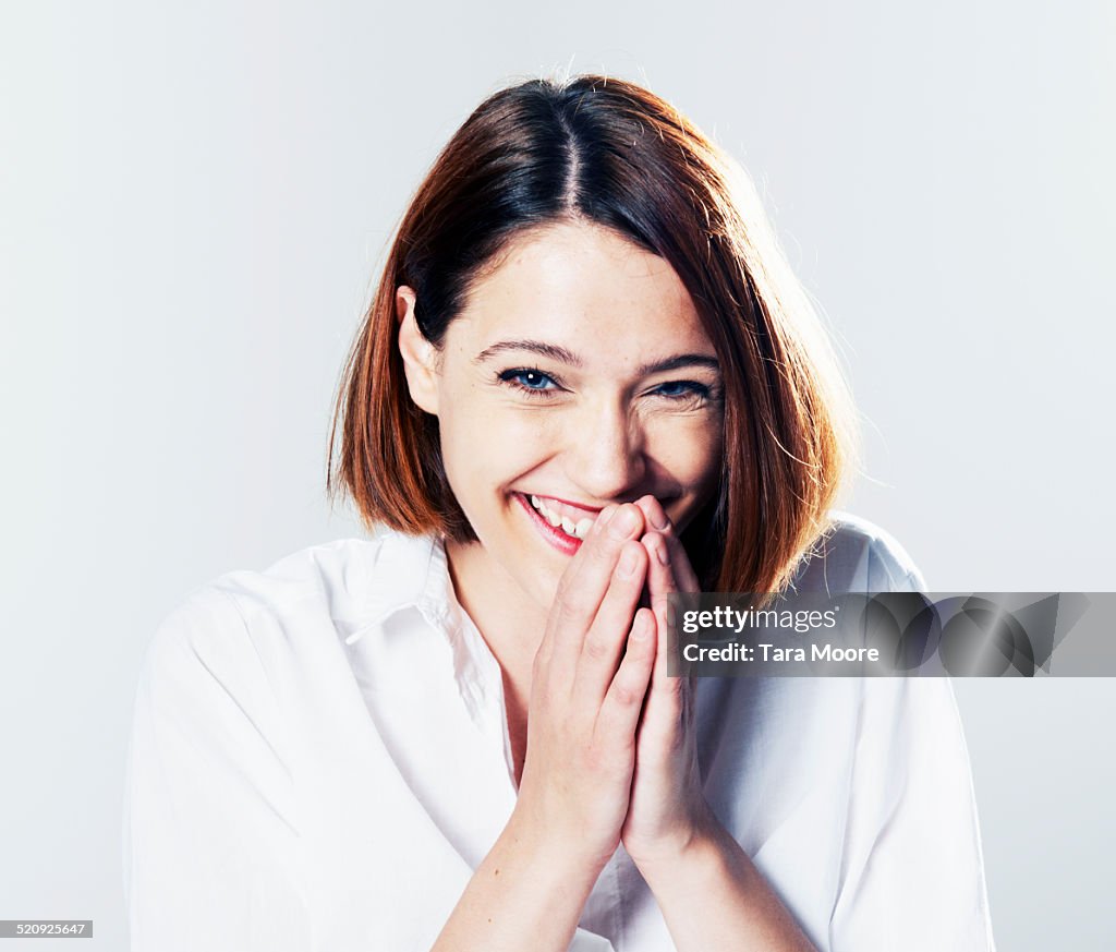 Woman laughing