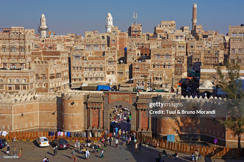 Bab el Yemen door in Sanaa, Yemen